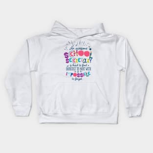 An Awesome School Secretary Gift Idea - Impossible to forget Kids Hoodie